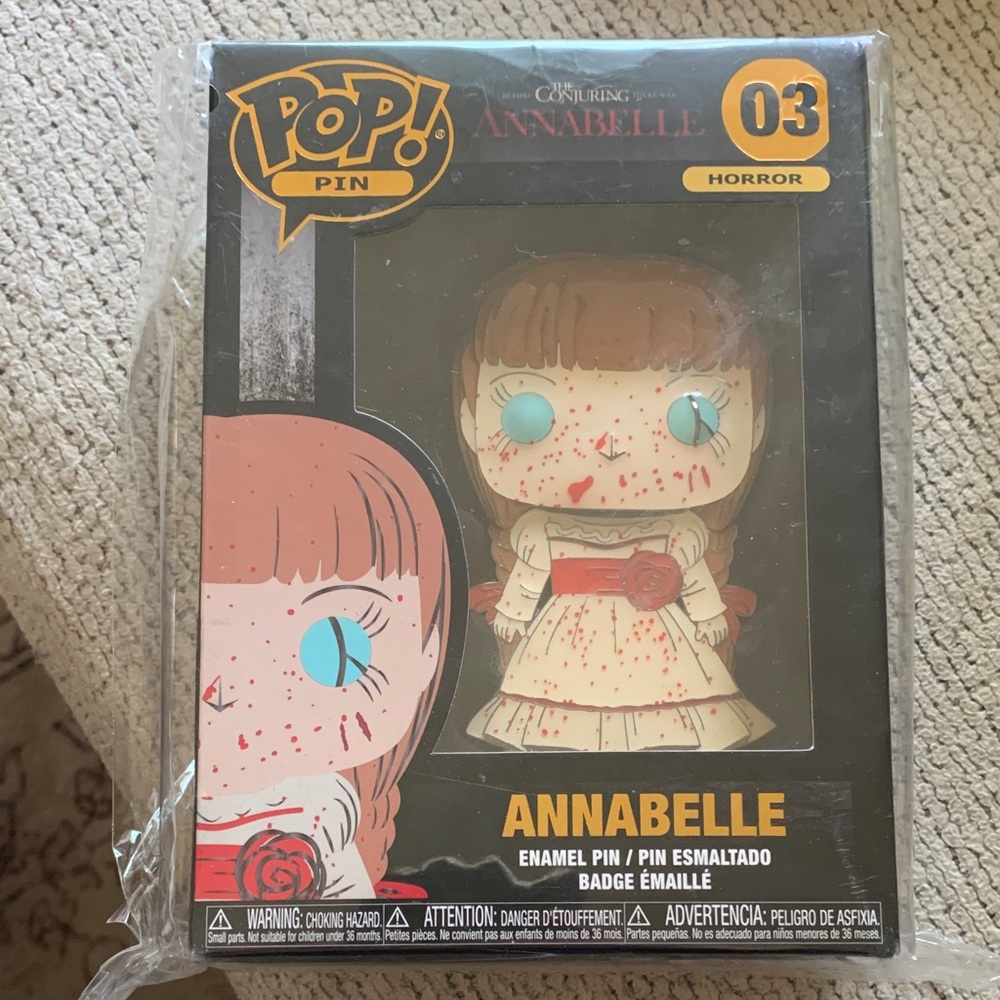 Officially Licensed Collectible Figure Pop Pin Annabelle